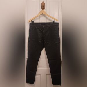 AG Farrah High Rise Ankle Faux Leather Skinny Pants Size 32
